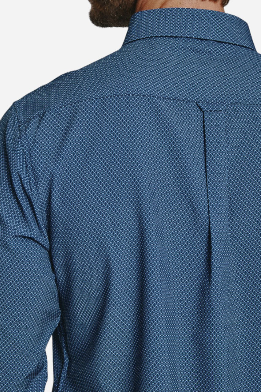 7 Diamonds Castel Long Sleeve in Navy – side view