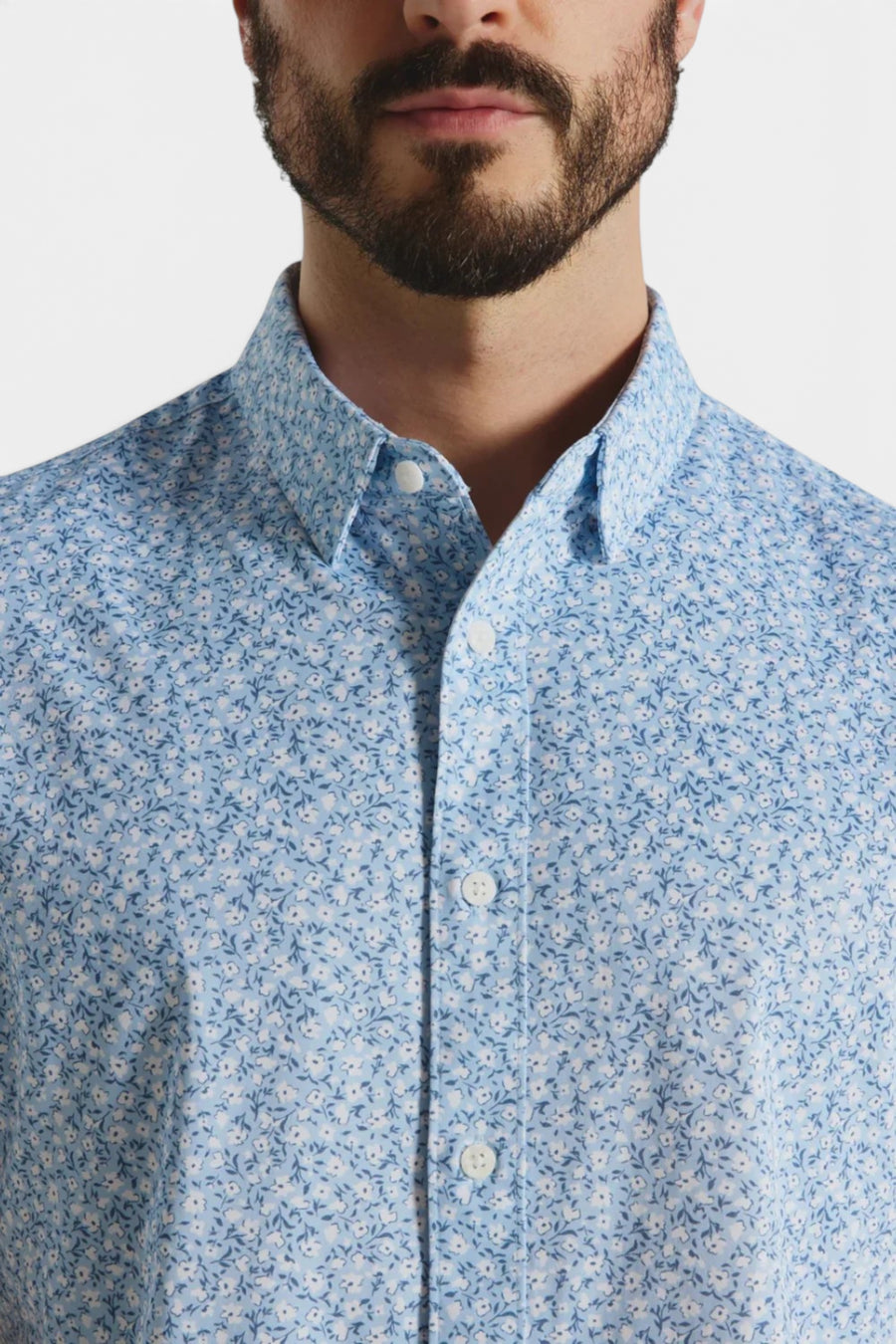 7 Diamonds Costra Short Sleeve in Light Blue – back view