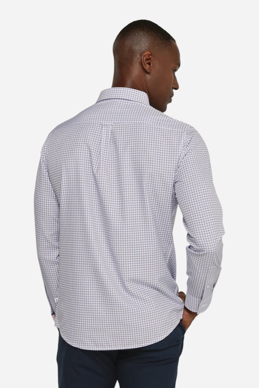 7 Diamonds Cyril Long Sleeve Shirt in Rose – on model