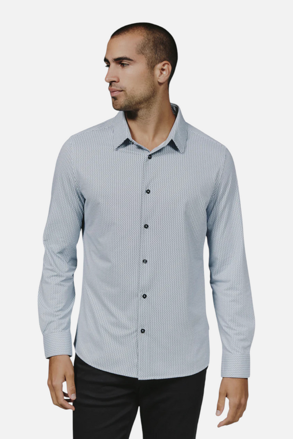 7 Diamonds Dante Long Sleeve in Light Blue
