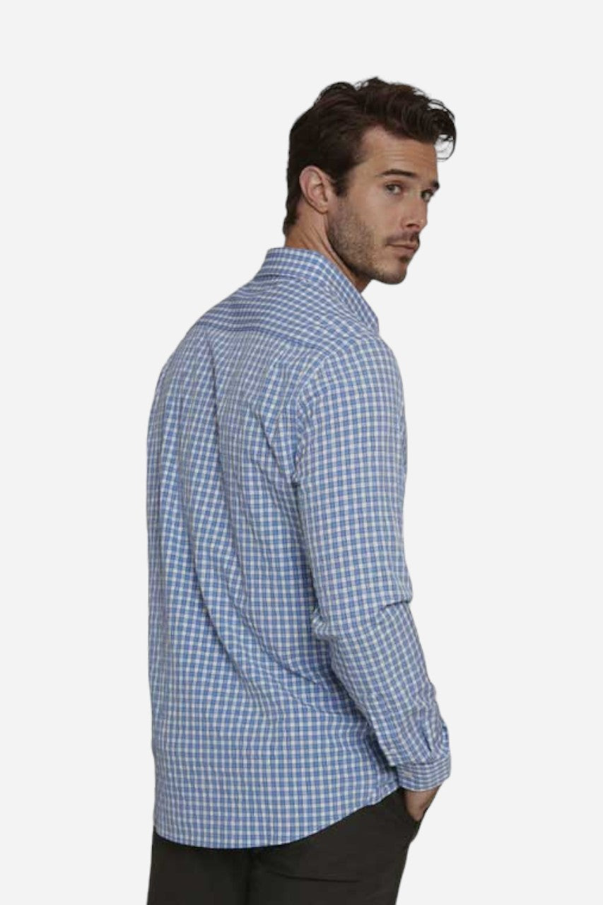 7 Diamonds Deus Long Sleeve Shirt in Light Blue – side view