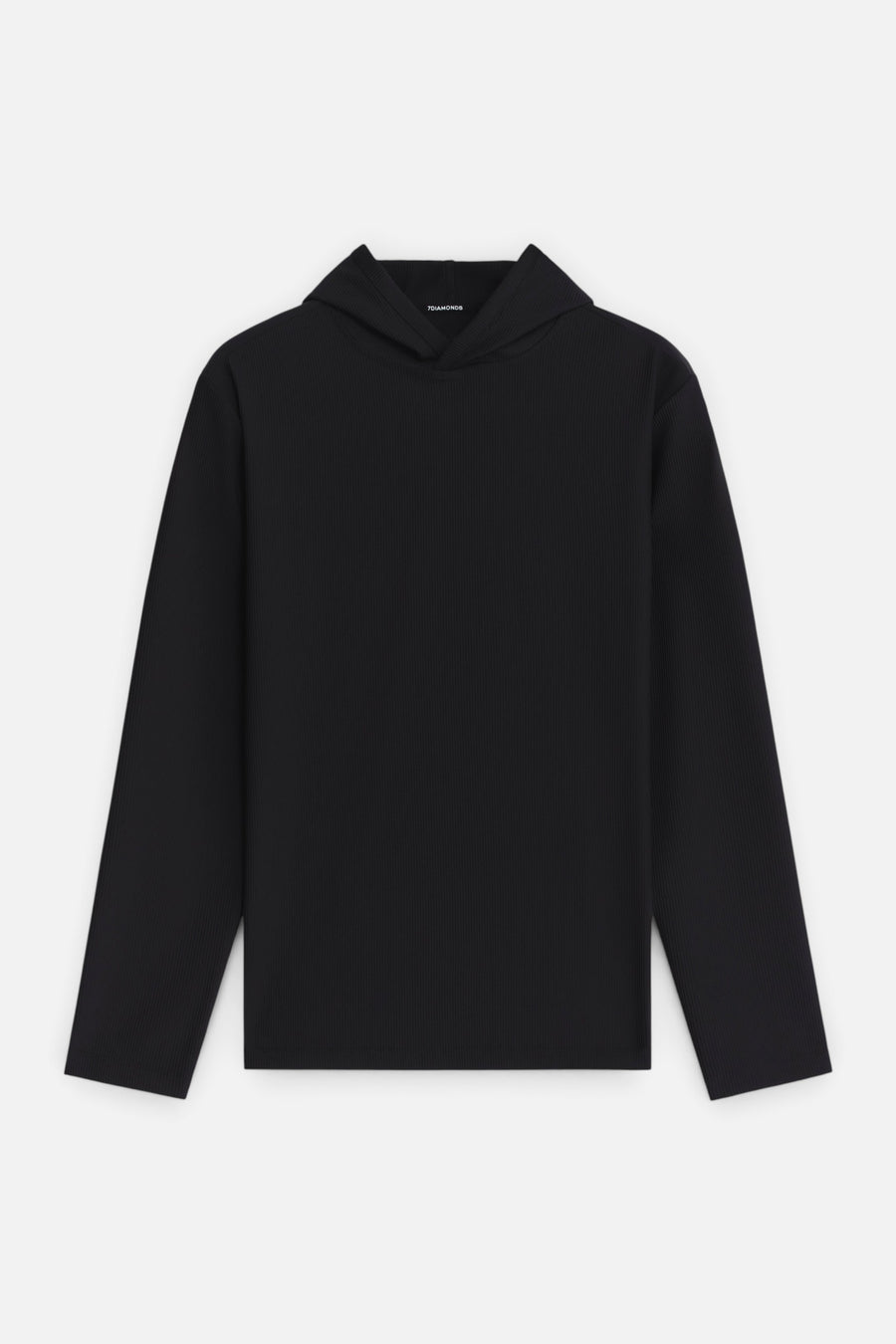 7 Diamonds Drift Hoodie in Black – flat lay