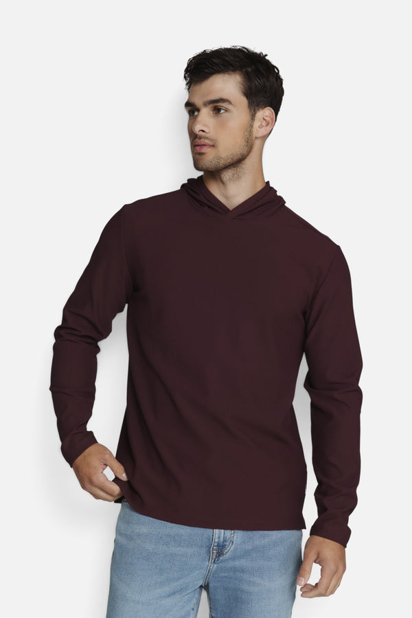 7 Diamonds Drift Hoodie in Burgundy