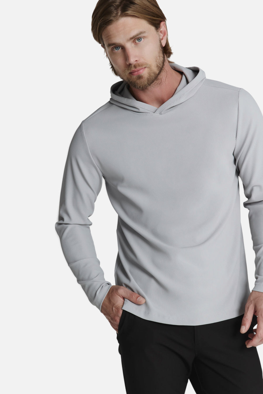 7 Diamonds Drift Hoodie in Grey – front view