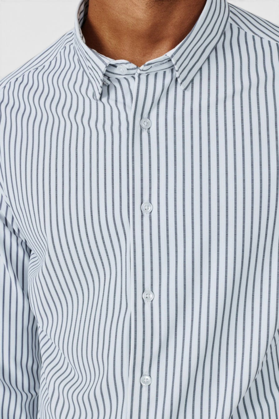 7 Diamonds Duke Long Sleeve Shirt in White – detail