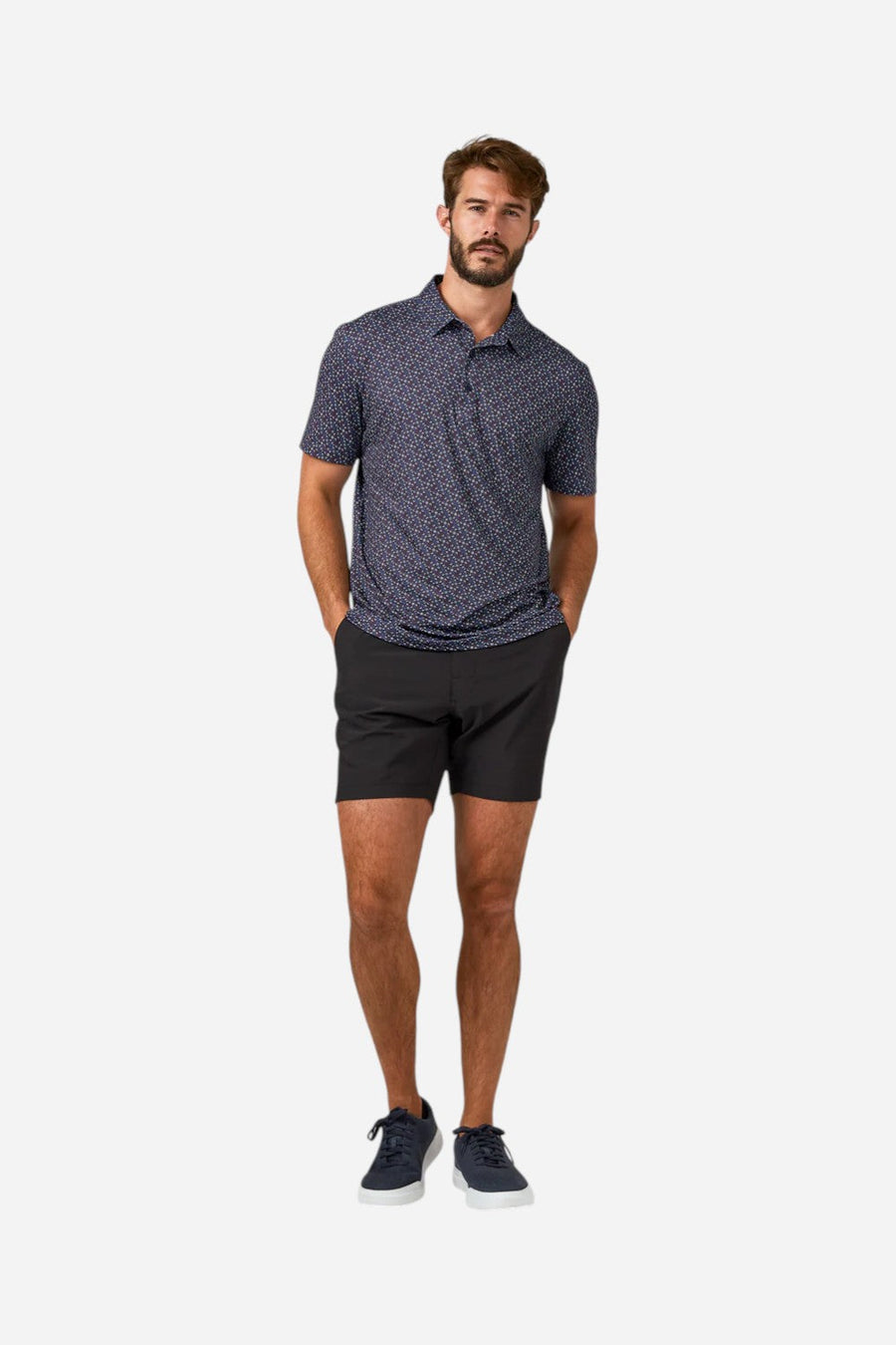 7 Diamonds Dynamic 7" Hybrid Short in Black – detail