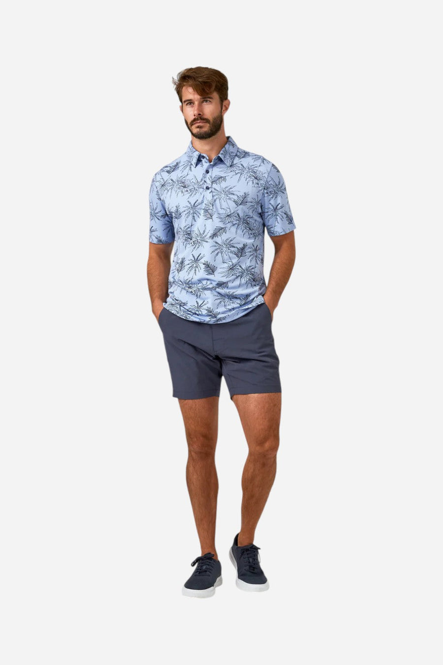 7 Diamonds Dynamic 7" Hybrid Short in Navy – detail