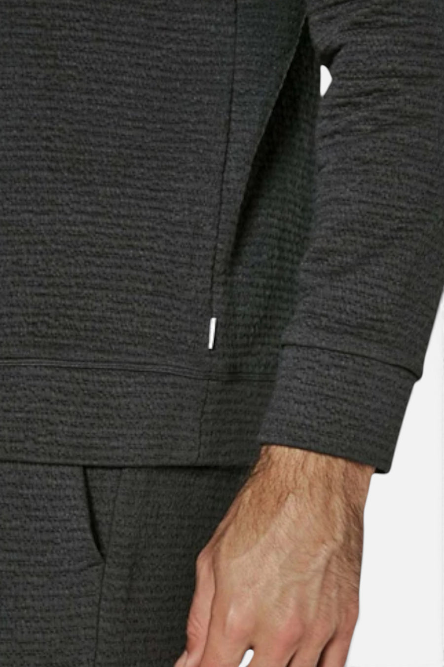 7 Diamonds Elevate Hoodie in Anthricite – side view