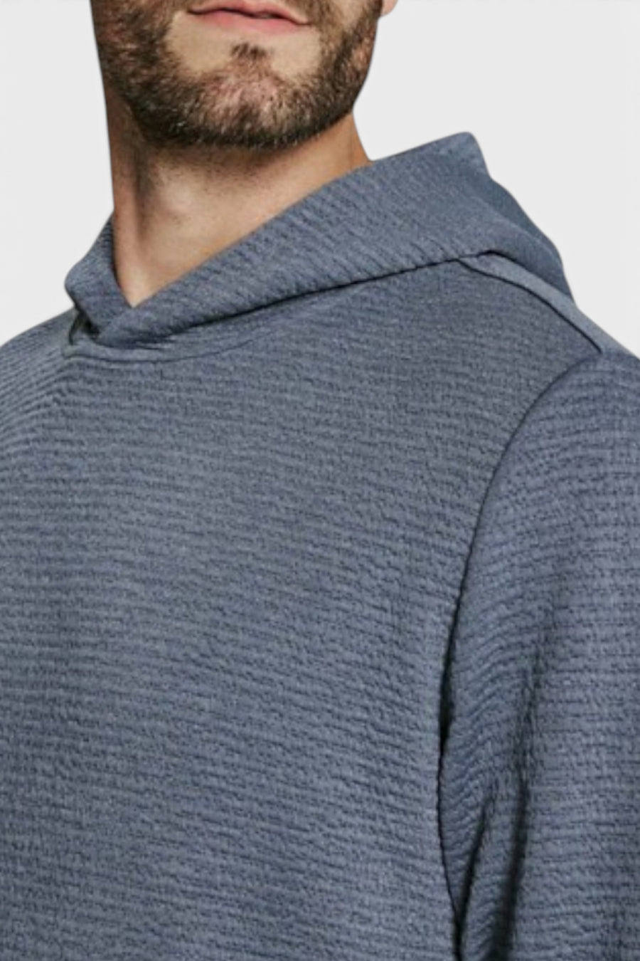 7 Diamonds Elevate Hoodie in Dusty Blue – back view