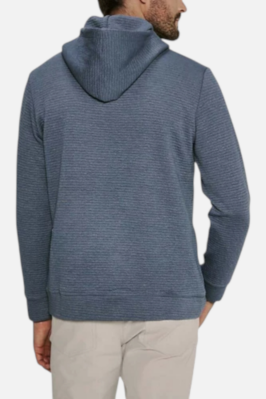 7 Diamonds Elevate Hoodie in Dusty Blue – side view