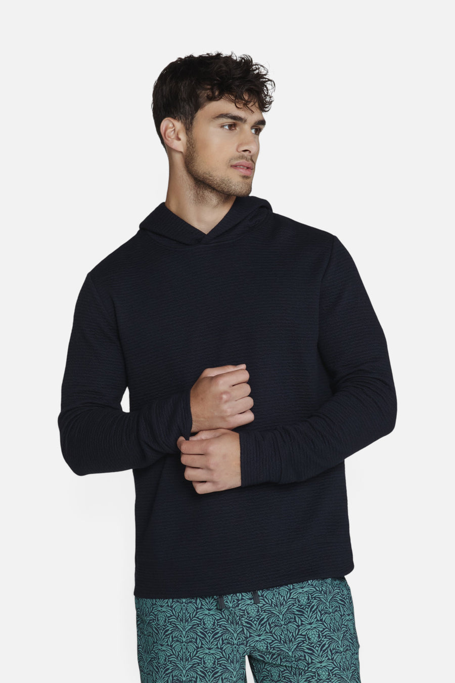 7 Diamonds Elevate Hoodie in Navy – front view