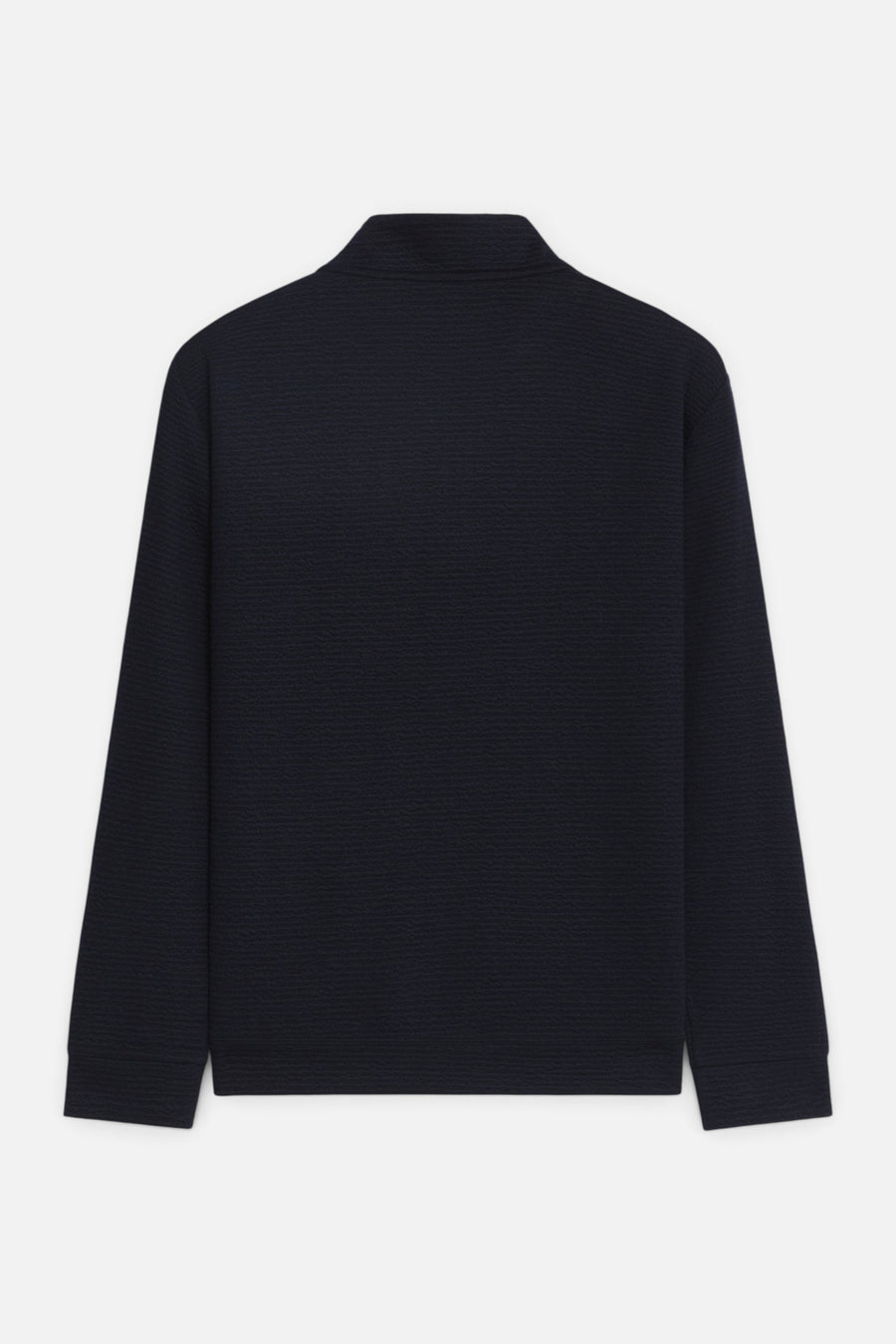 7 Diamonds Elevate Quarter Zip in Navy – flat lay back