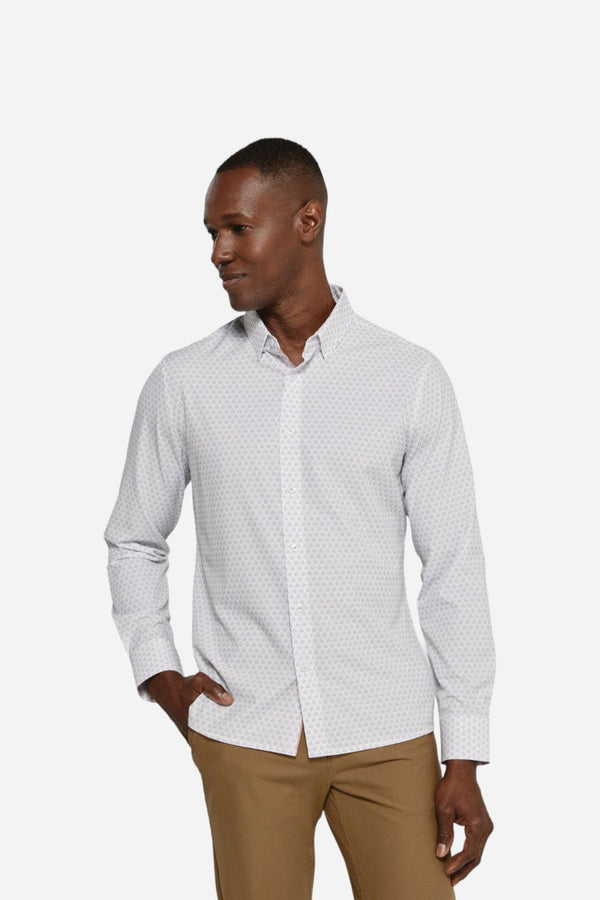 7 Diamonds Enrys Long Sleeve Shirt in Natural