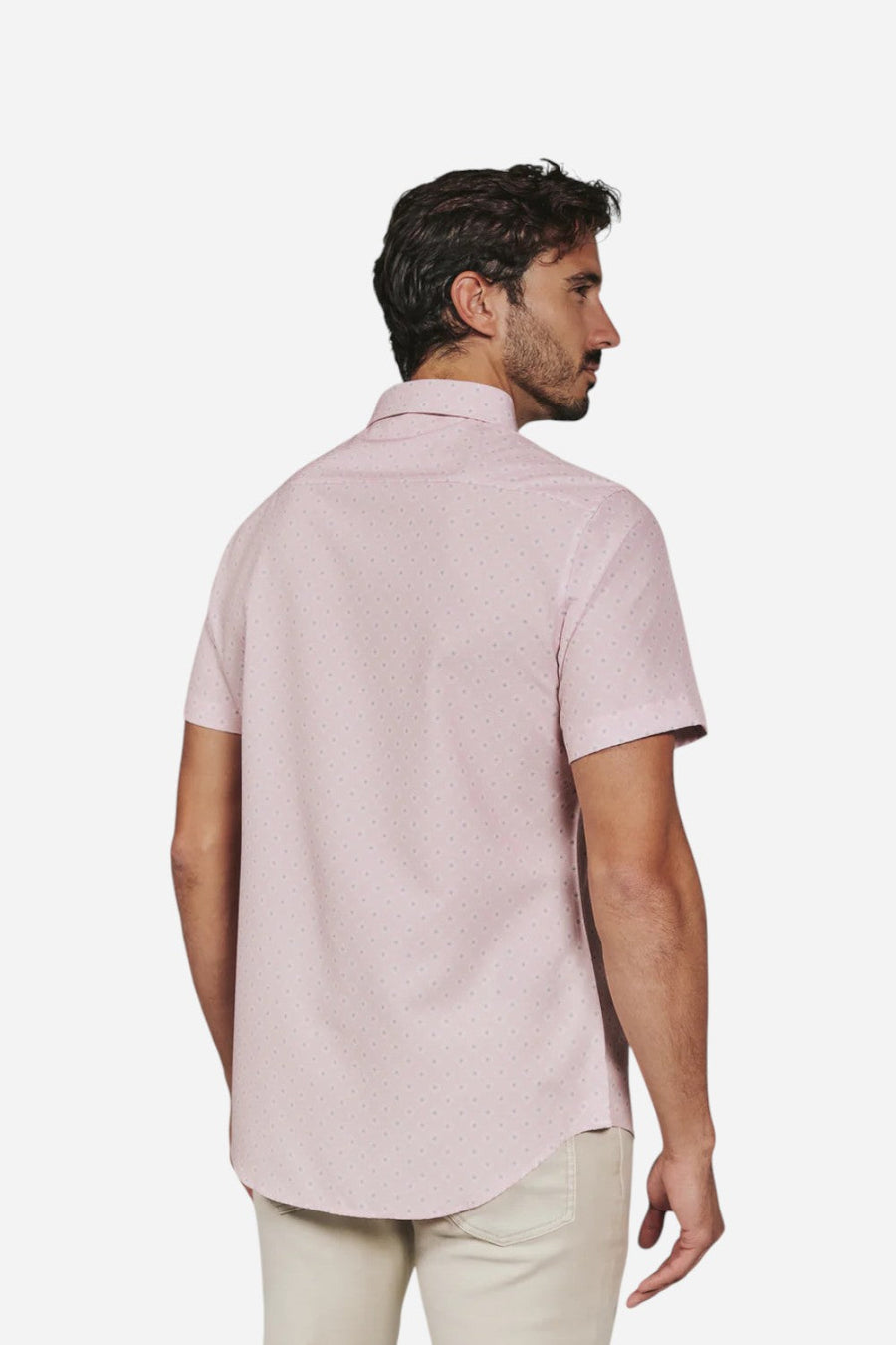 7 Diamonds Kanan Short Sleeve Shirt in Rose – side view
