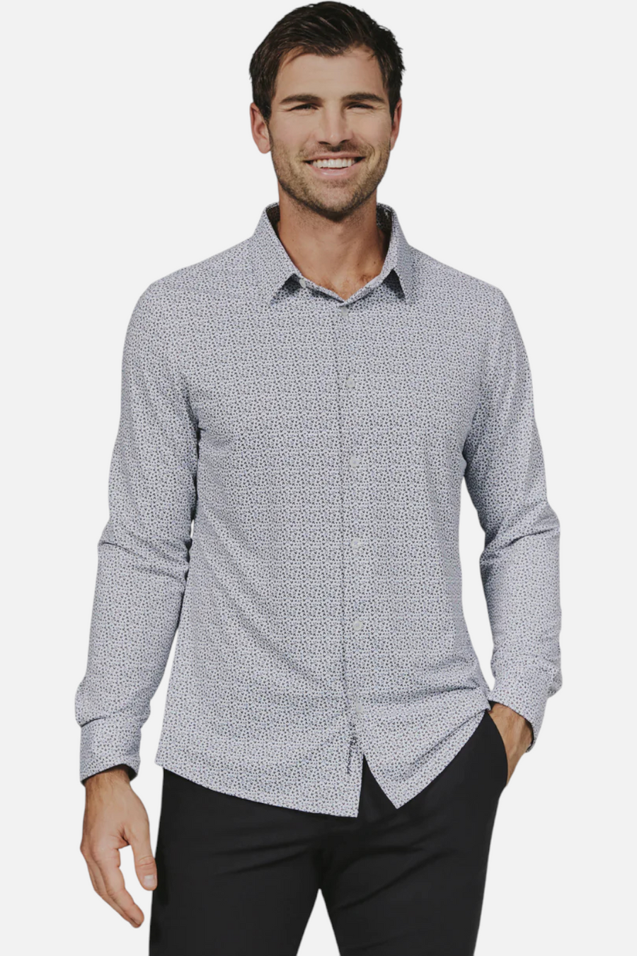 7 Diamonds Madrid Long Sleeve in White – front view