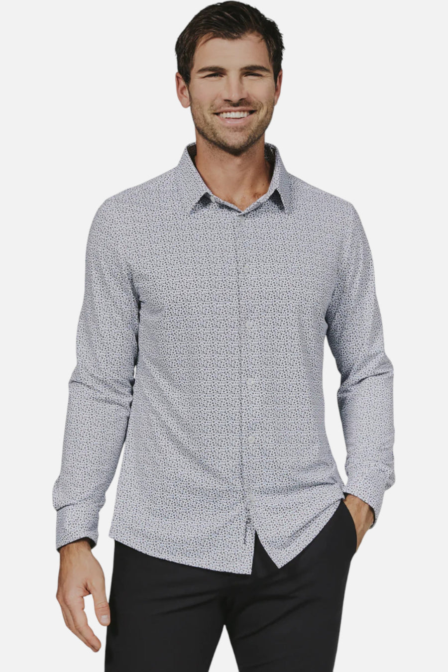 7 Diamonds Madrid Long Sleeve in White – on model