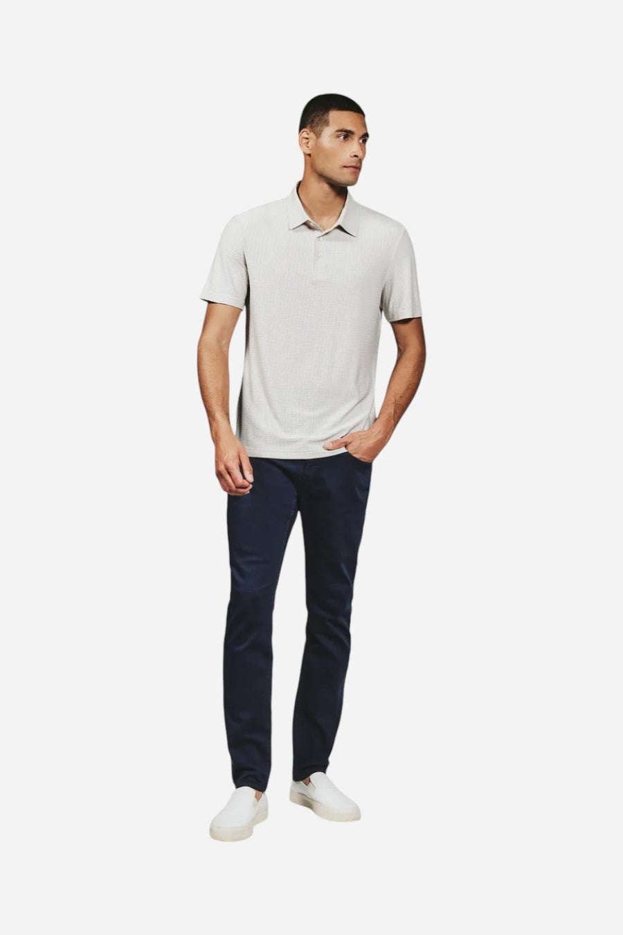 7 Diamonds Marlowe Polo in Natural – detail