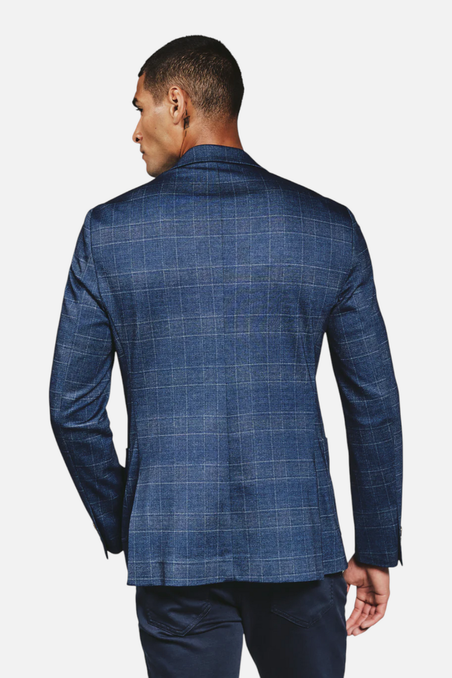 7 Diamonds Men's Alford Blazer in Blue – back view