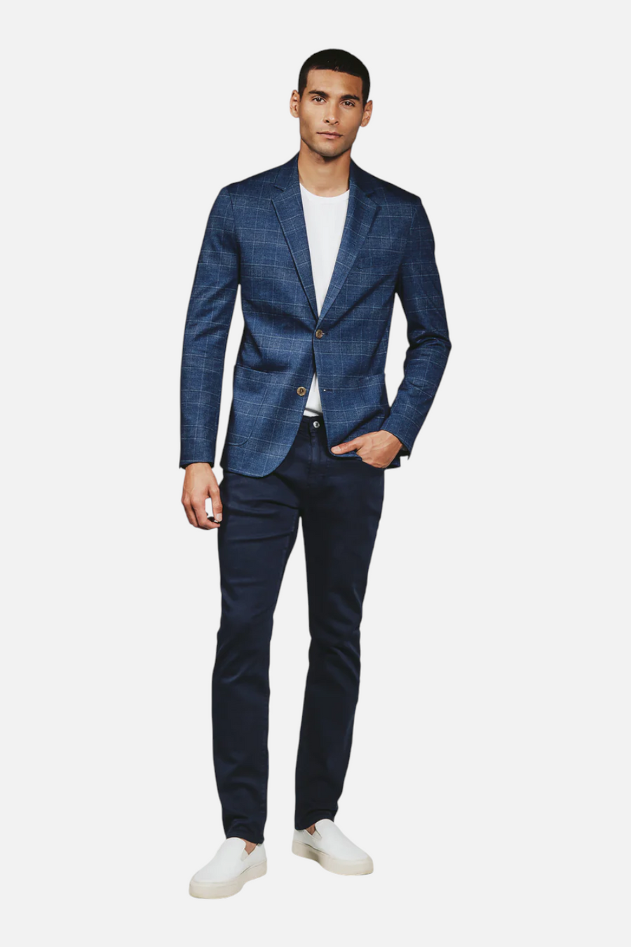 7 Diamonds Men's Alford Blazer in Blue – side view