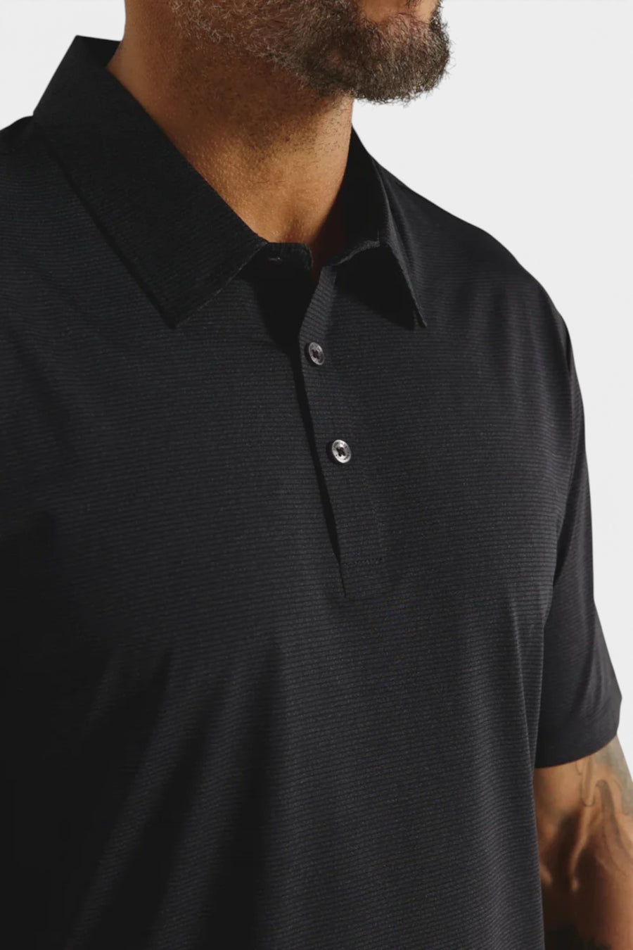 7 Diamonds Men's Dawn Patrol Polo in Charcoal – side view