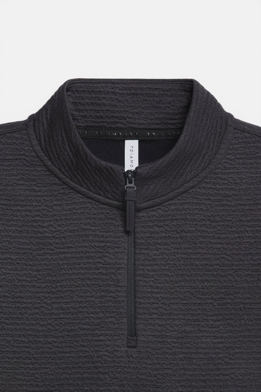 7 Diamonds Men's Elevate Quarter Zip in Anthracite – detail