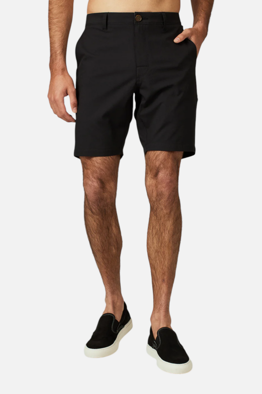 7 Diamonds Men's Everest 8" Short in Black – back view