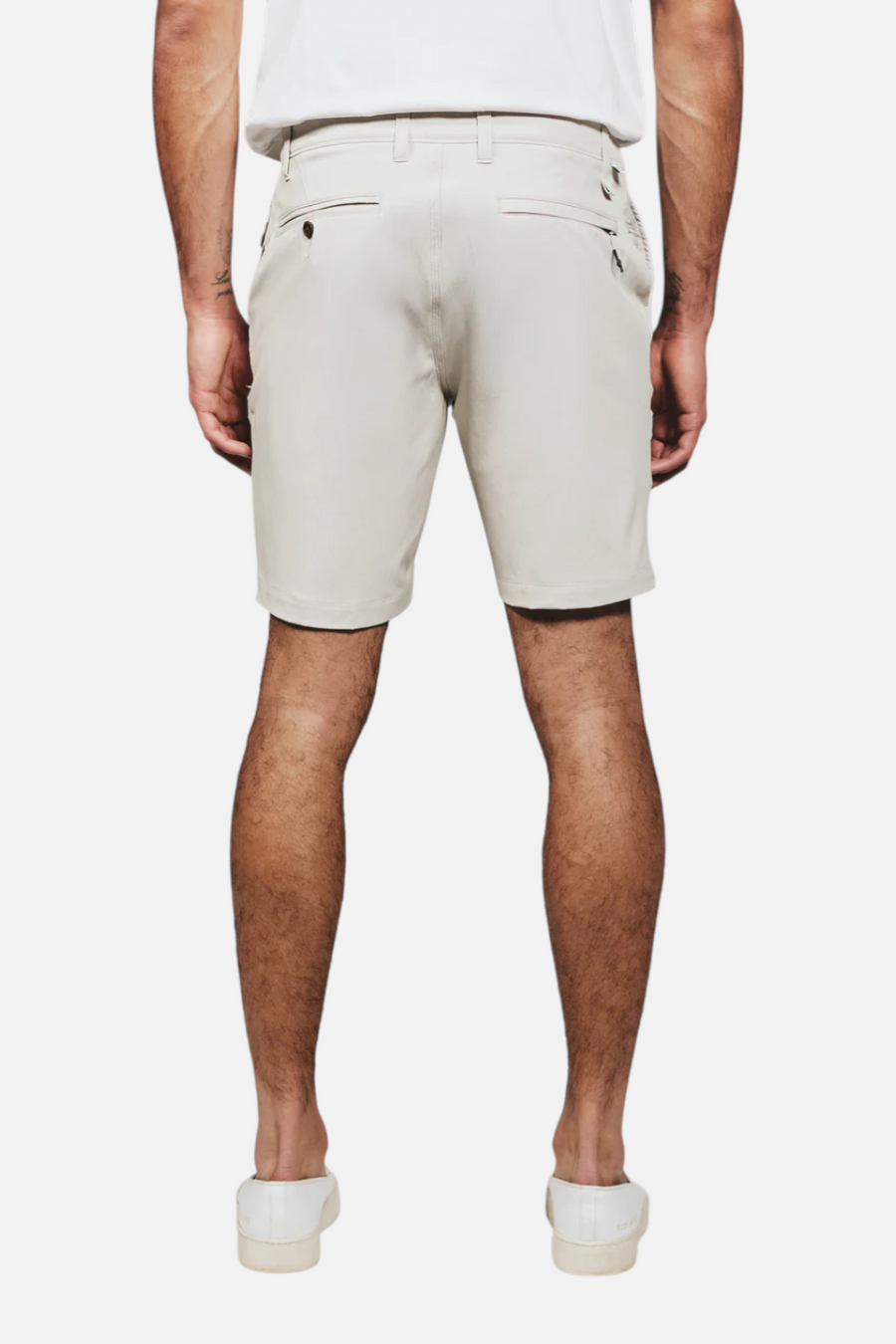 7 Diamonds Men's Everest 8" Short in Light Sand – side view