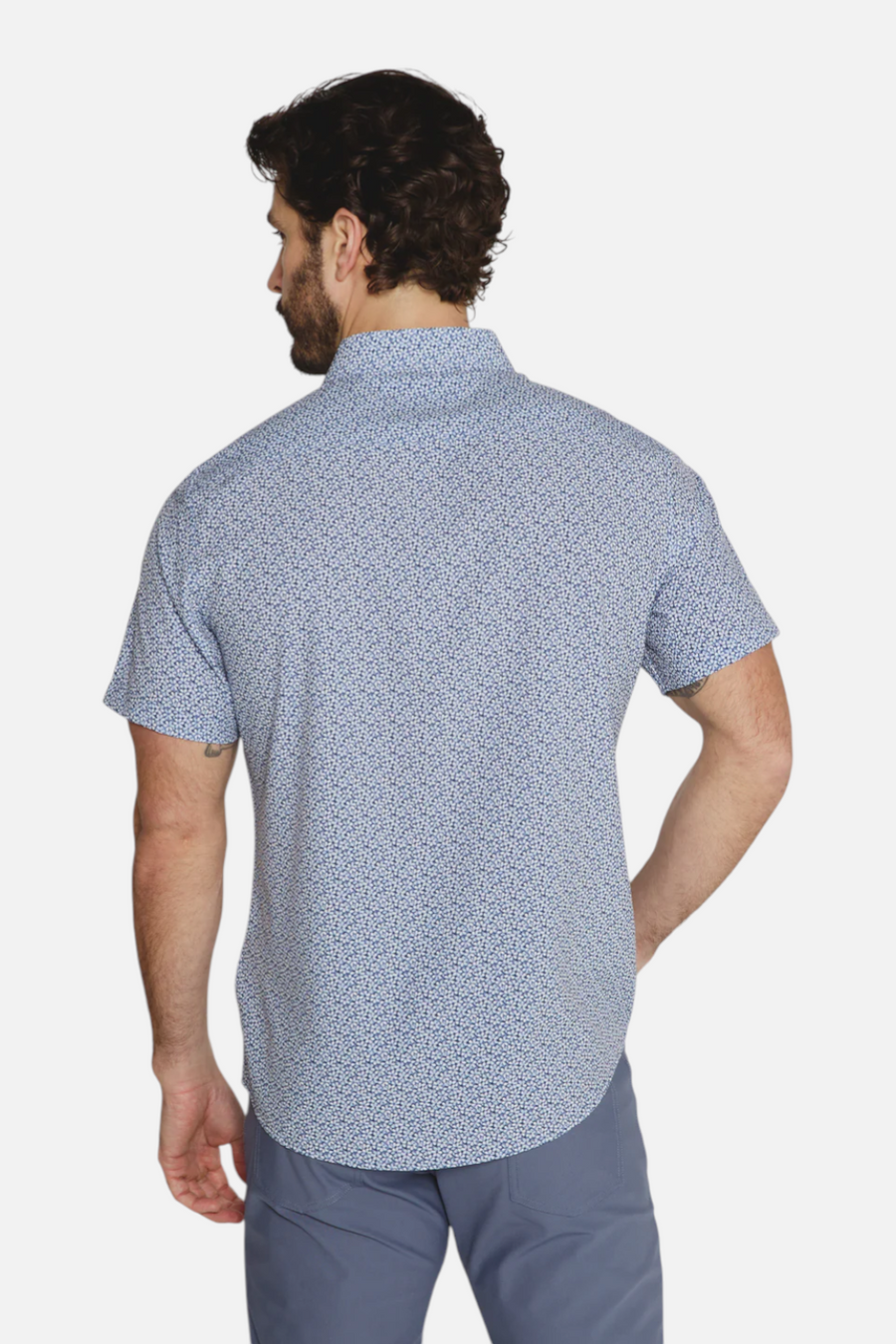 7 Diamonds Men's Jace Short Sleeve in Navy – detail