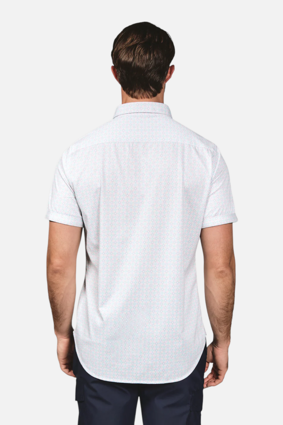 7 Diamonds Men's Landen Short Sleeve in White – detail