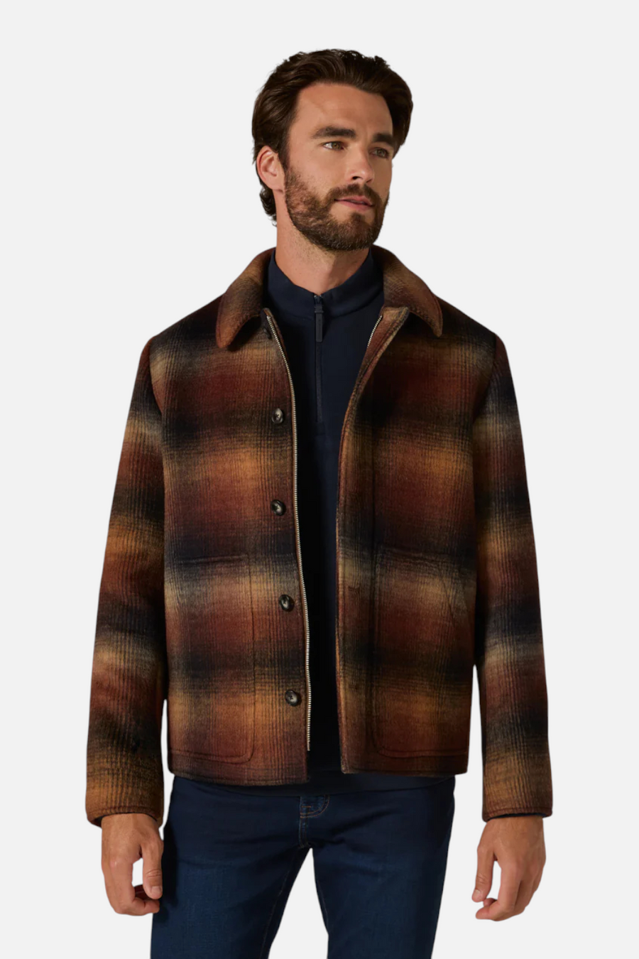 7 Diamonds Men's Montpelier Jacket in Hickory – front view