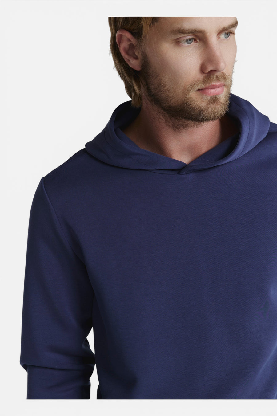 7 Diamonds Men's REV Hoodie in Island Blue – detail