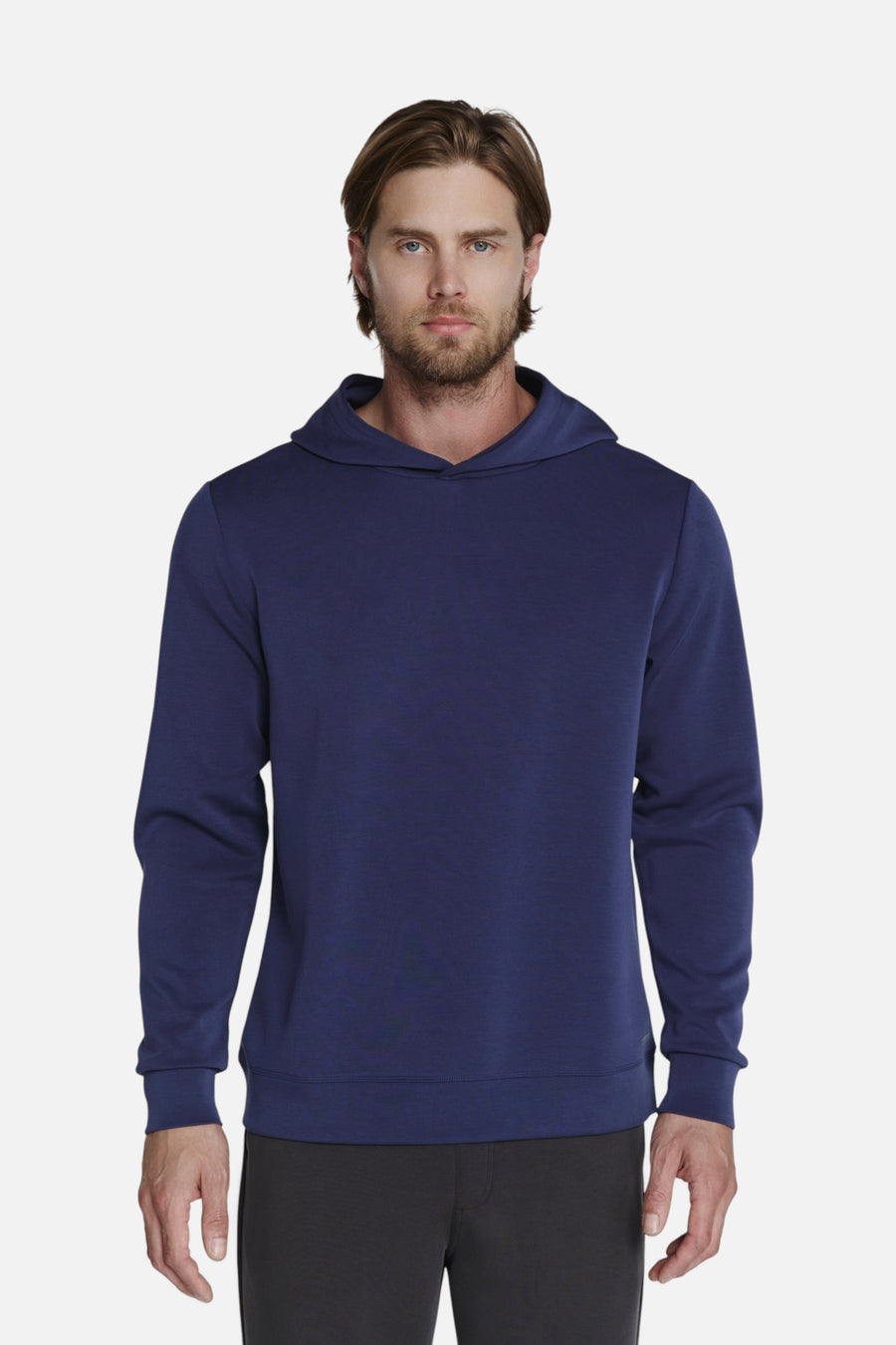 7 Diamonds Men's REV Hoodie in Island Blue – on model