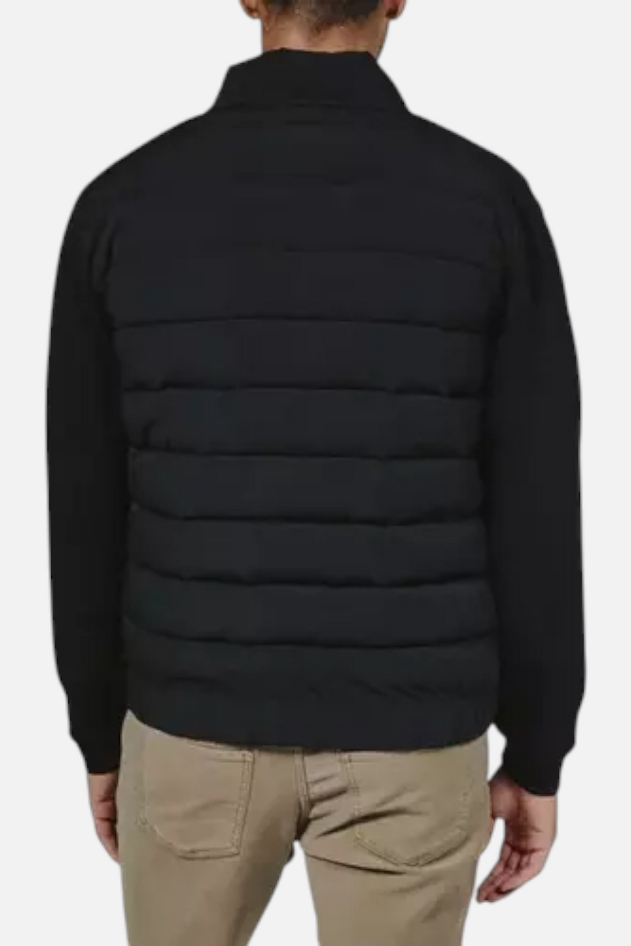 7 Diamonds Men's Rev Puffer Full Zip in Black – side view