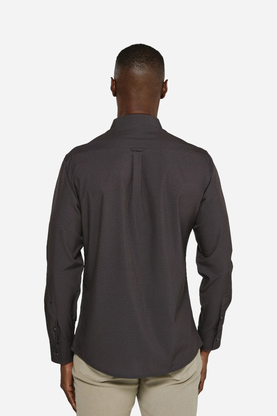 7 Diamonds Niall Long Sleeve Black – back view