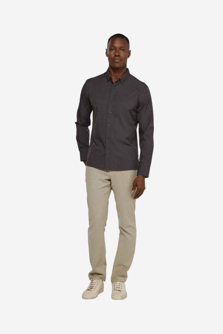 7 Diamonds Niall Long Sleeve Black – side view