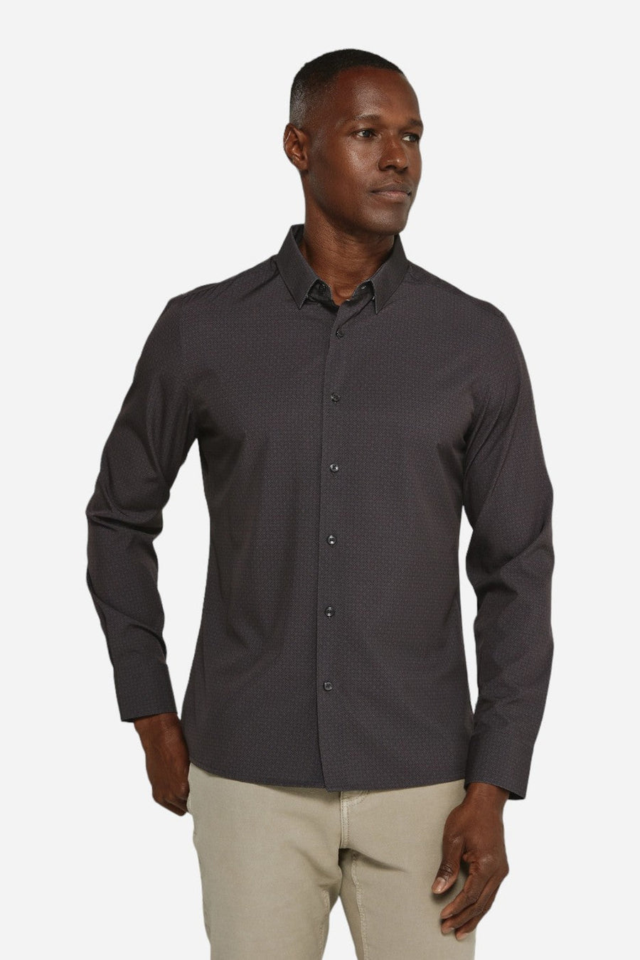 7 Diamonds Niall Long Sleeve Black – side view