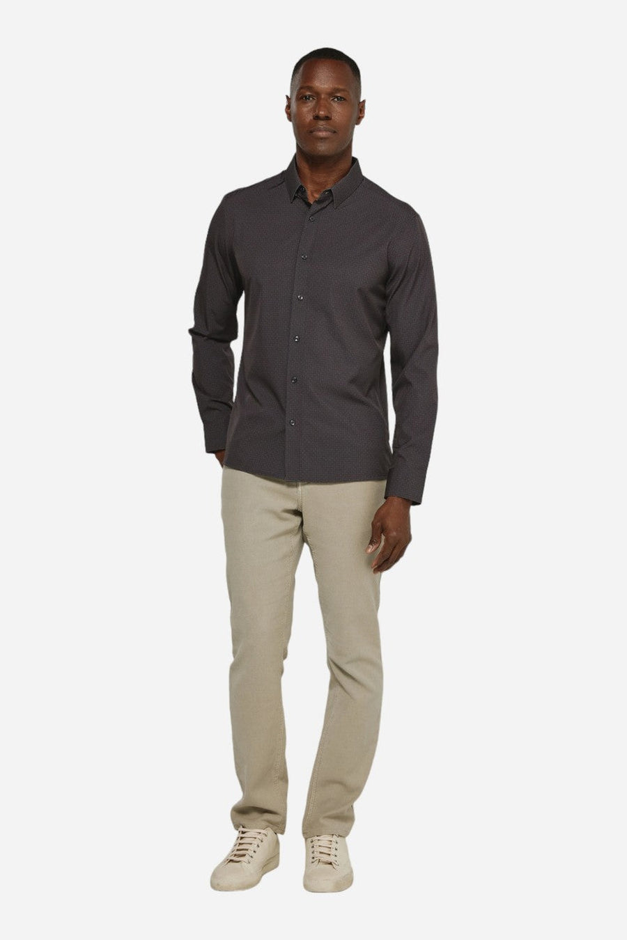 7 Diamonds Niall Long Sleeve Black – side view