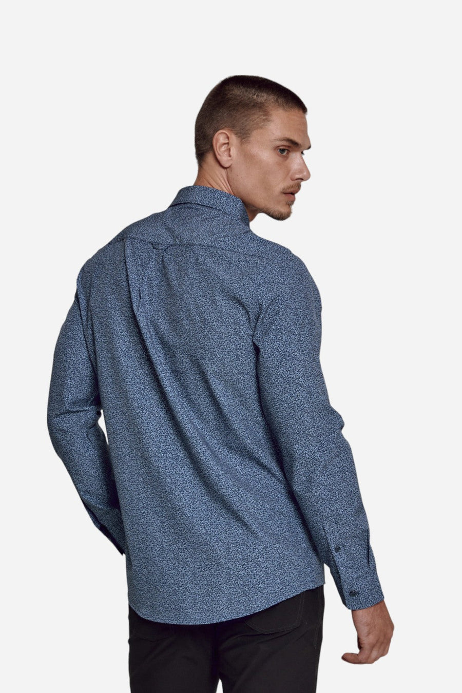 7 Diamonds Nolen Long Sleeve Navy – back view