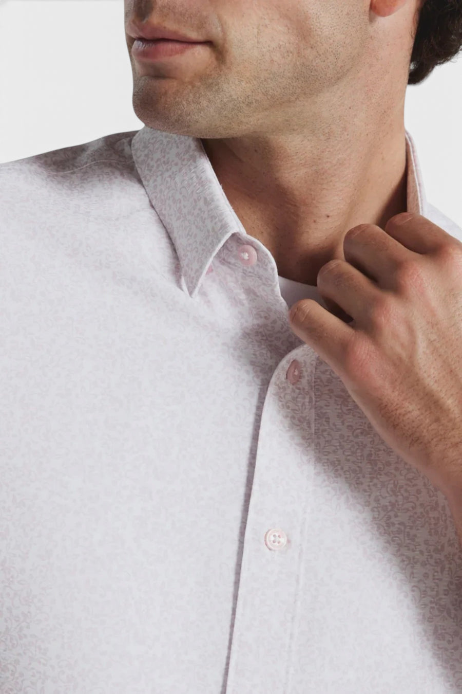 7 Diamonds Olivier Short Sleeve in Rose – back view