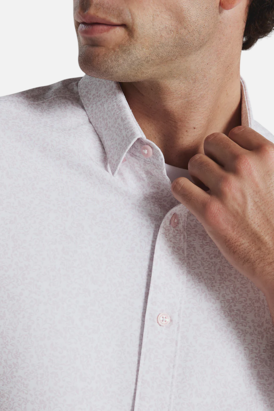 7 Diamonds Olivier Short Sleeve in Rose – back view