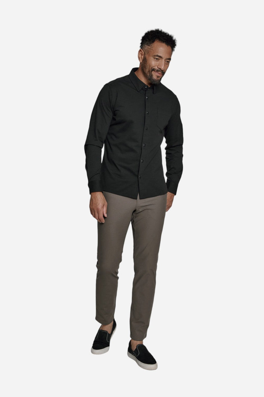 7 Diamonds Oxford Stretch Black – detail