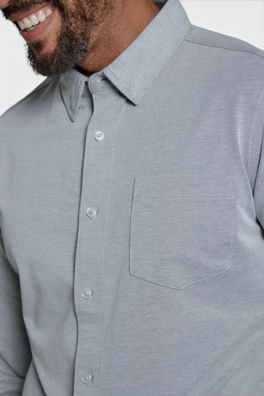 7 Diamonds Oxford Stretch Grey – back view