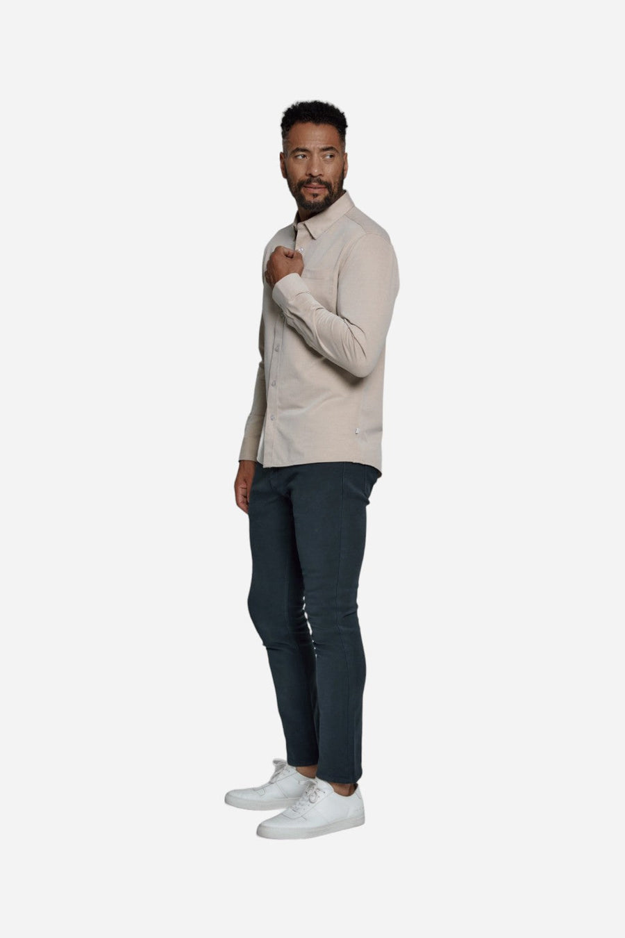 7 Diamonds Oxford Stretch Tan – detail
