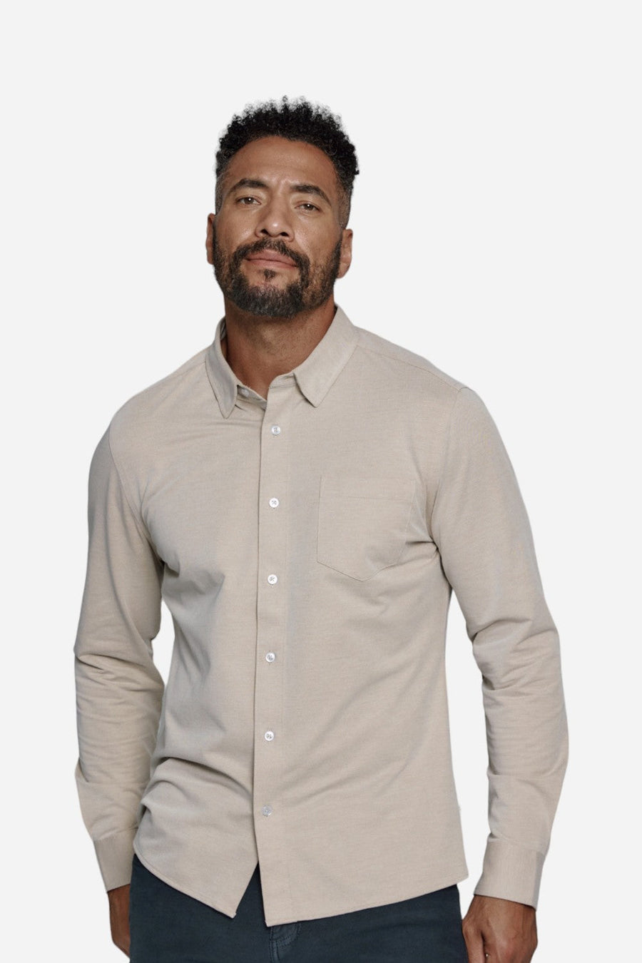 7 Diamonds Oxford Stretch Tan – front view