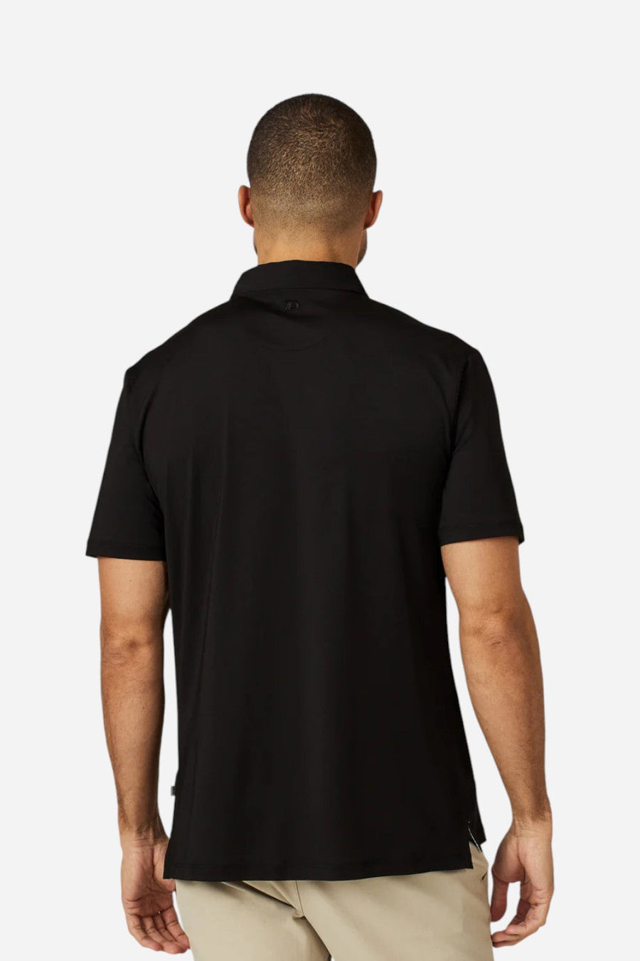 7 Diamonds Palermo Polo in Black – side view