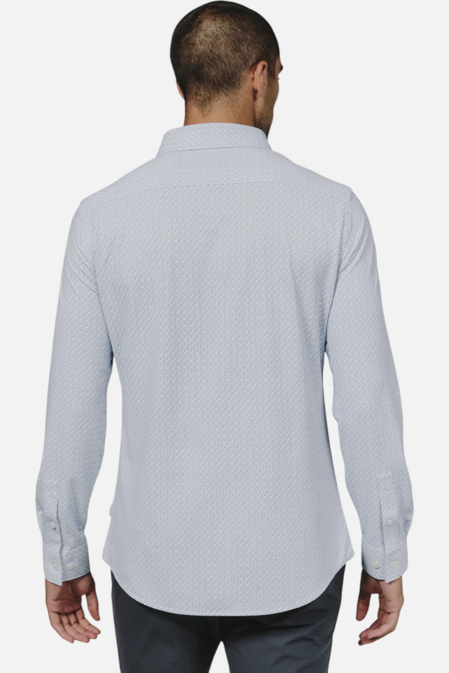 7 Diamonds Pesaro Long Sleeve in Light Blue – side view
