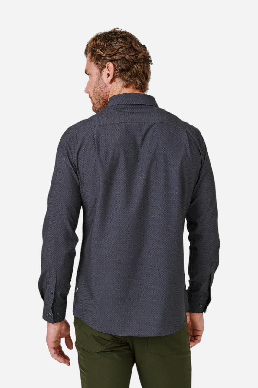 7 Diamonds Prime Long Sleeve Shirt in Charcoal – side view