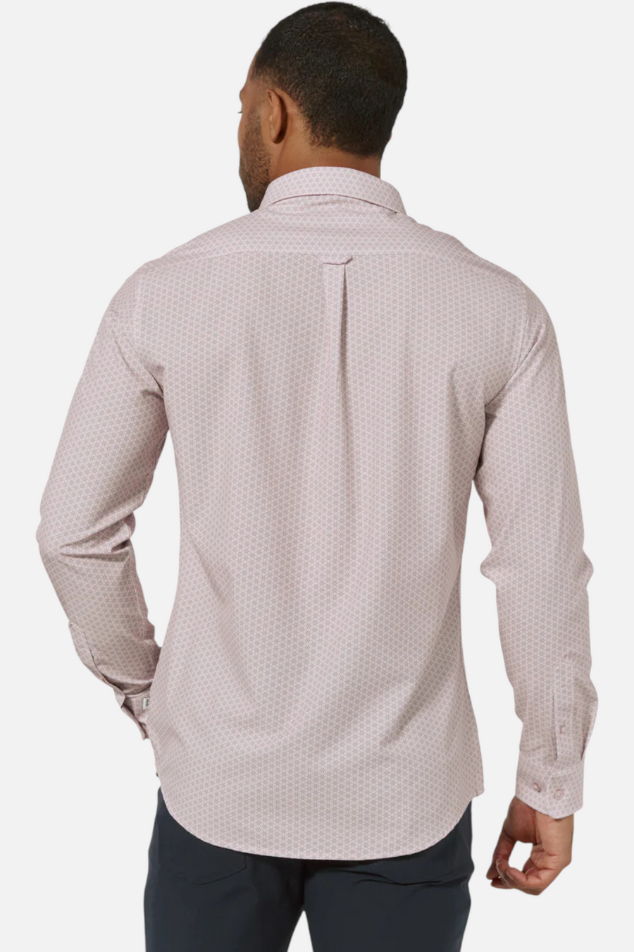 7 Diamonds Renoir Long Sleeve Shirt in Rose – detail