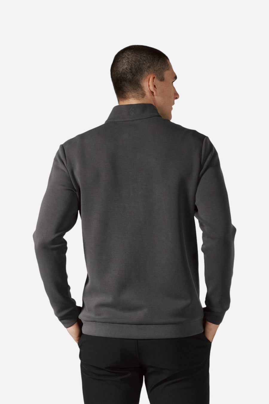 7 Diamonds Rev 1/4 Zip Modal Anthracite – side view