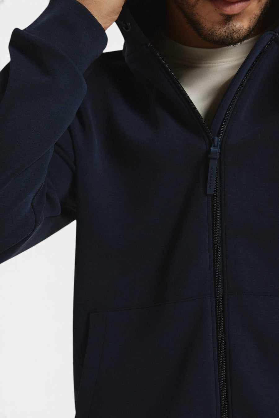 7 Diamonds Rev Full Zip Hoodie Navy – back view